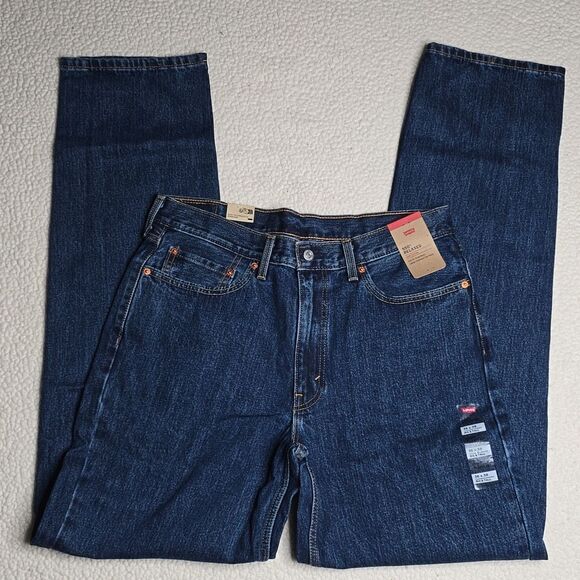 1489 NWT 550 Relaxed Fit Men's Jeans Dark Stonewash - Non Stretch 36x38 - Picture 2 of 6